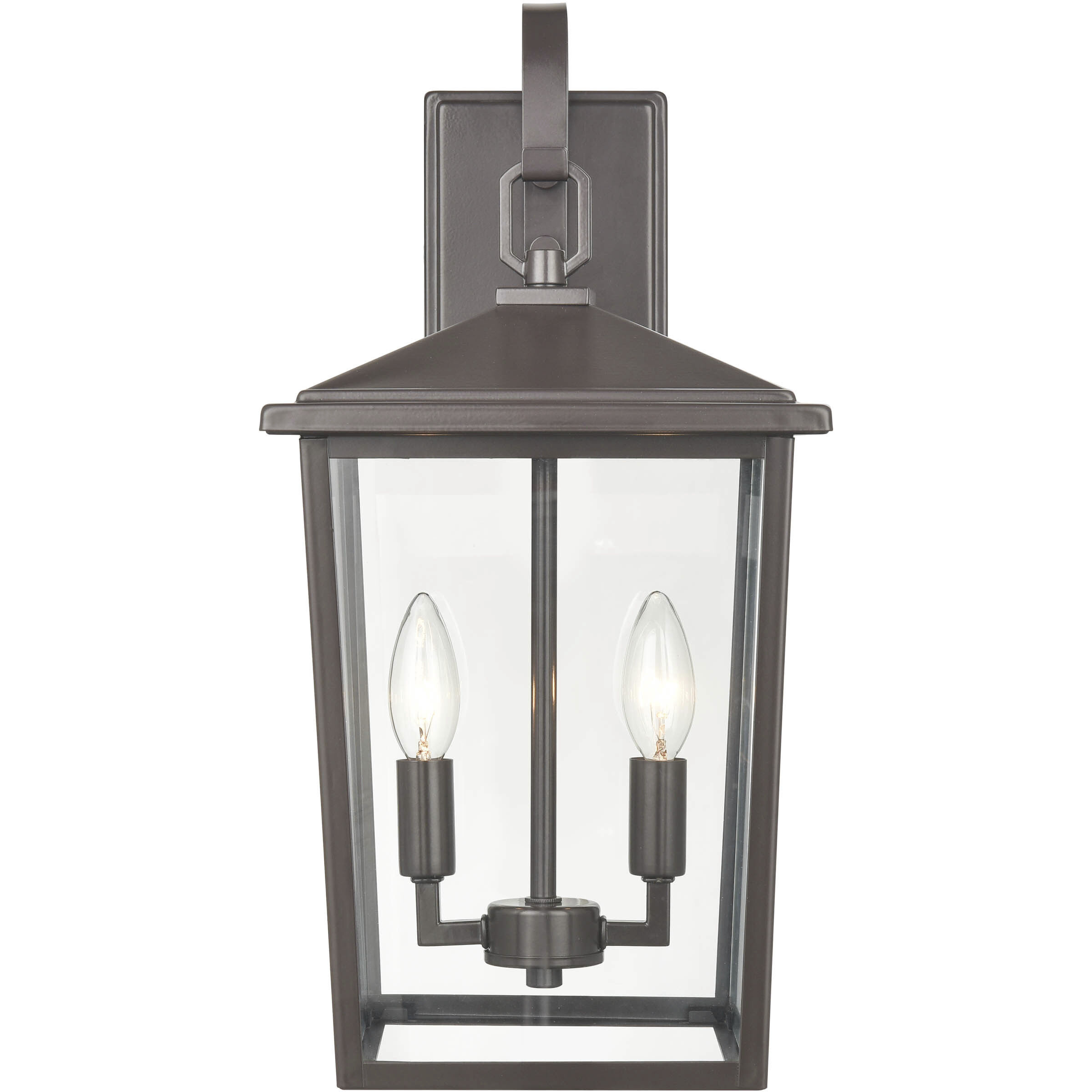 Fetterton 2 Light 18.25 inch Powder Coated Bronze Outdoor Wall Sconce